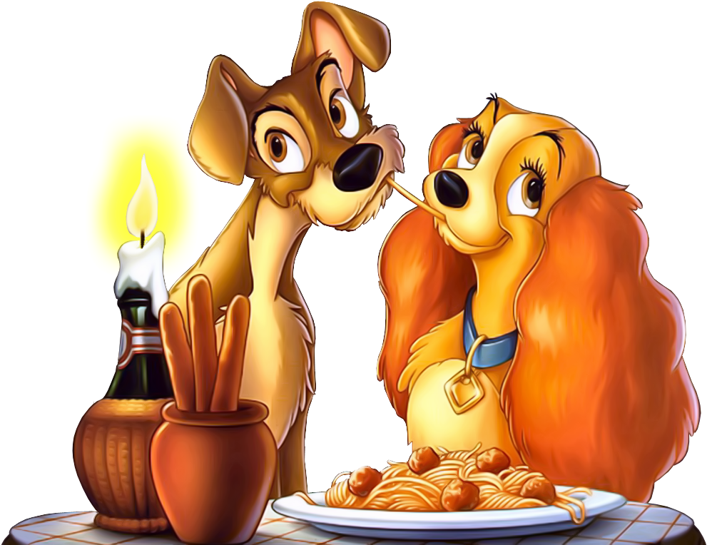 Pin Spaghetti Clipart Png - Lady And The Tramp Clip Art (800x600), Png Download