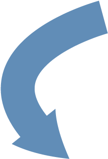 Blue Arrow Right - Crescent (500x500), Png Download