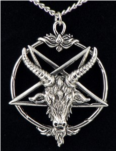 Baphomet, Jewelry, And Necklace Image - Inverted Pentagram Necklace (400x400), Png Download