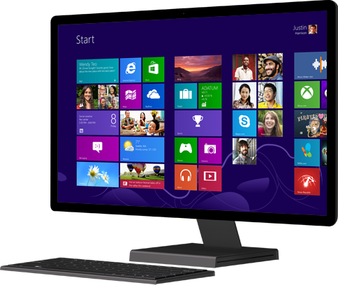 Pc Computer Repair - Microsoft Windows Computer (484x408), Png Download