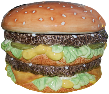 Hamburger, Food, Restaurant, Bread - Nourriture Restaurant (375x340), Png Download