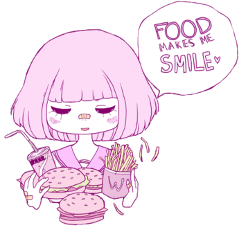 Anime Pastel Goth Buscar - Anime Pink Tumblr Transparent (500x375), Png Download