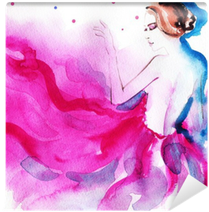 24x16 Art Print:art Print Woman Portrait .abstract (400x400), Png Download