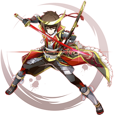 Samurai - Logres Dual Blades (376x380), Png Download