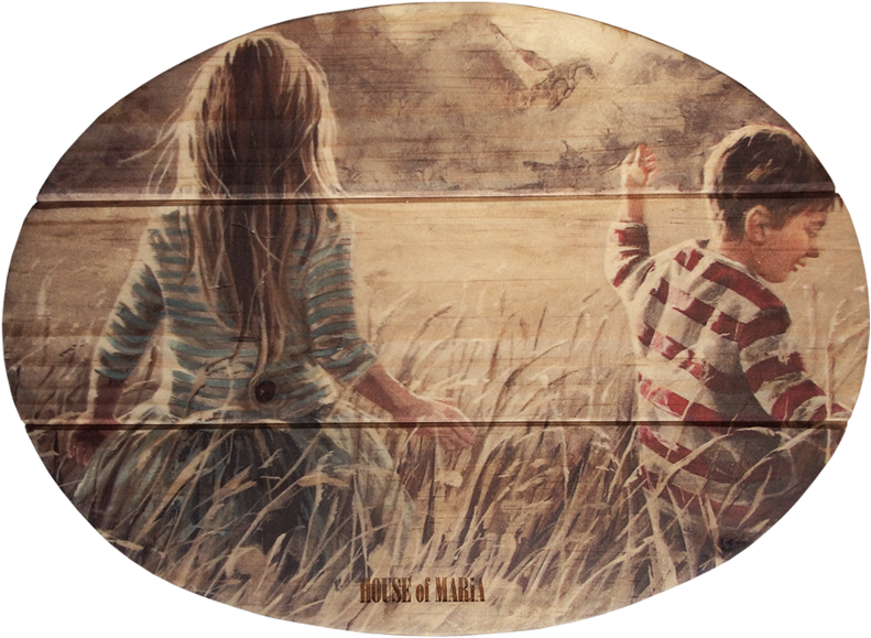 Joy In The Field - Oval (900x600), Png Download