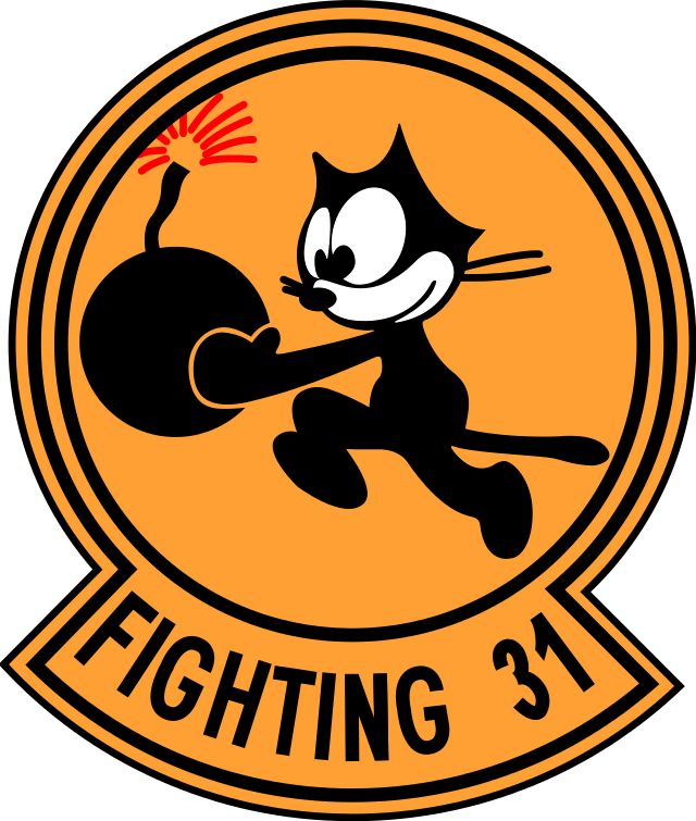 'where's Waldo' And 'rocky And Bullwinkle' Along With - Vf 31 Tomcatters Logo (640x755), Png Download