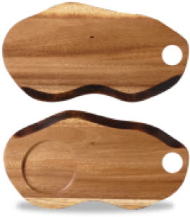 Churchill China Zcawob3 1 Wood Small Organic Board (600x600), Png Download