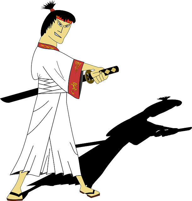 Samurai, Sword, Man, Person, Fighter, Japanese, Chinese - Killer Variety Puzzles [book] (611x640), Png Download