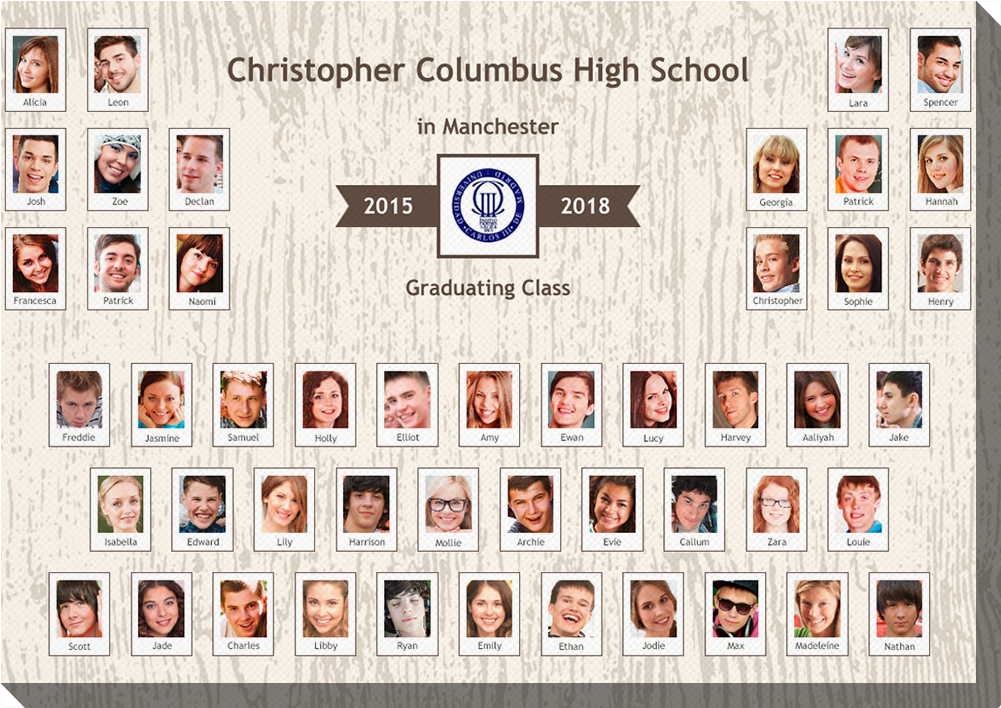 Photo Canvas Cm Wooden Board - Number (1000x1000), Png Download