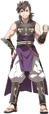 Hinata Wild Samurai Face - Hinata Fire Emblem Heroes (340x408), Png Download