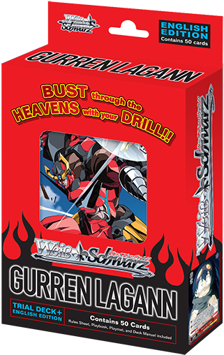 Gurren Lagann Weiss Schwarz English (400x533), Png Download