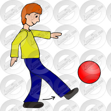 Clip Black And White Download Kick Ball Picture For - Kickball (380x380), Png Download