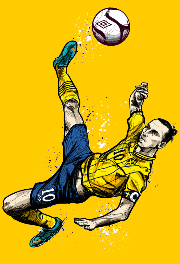 O Mundo, Segundo Zlatan - Zlatan Ibrahimovic Para Desenhar (580x848), Png Download