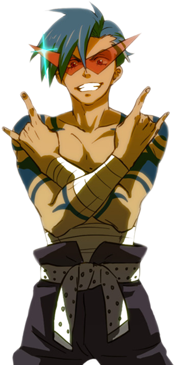 Gurren Lagann Kamina (500x729), Png Download
