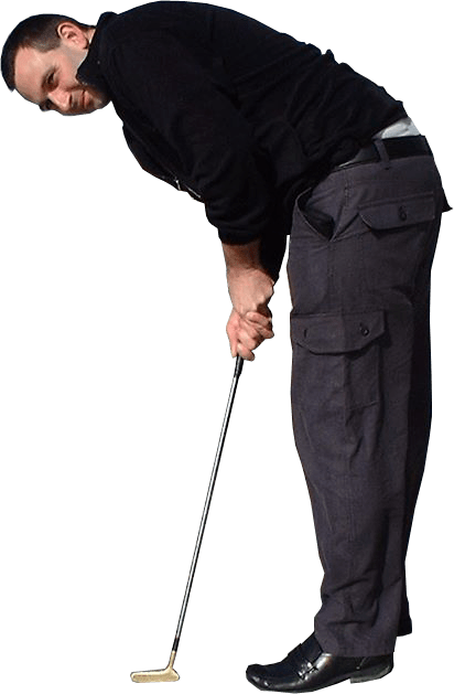 Golfer Png - Playing Golf Image No Background (412x629), Png Download
