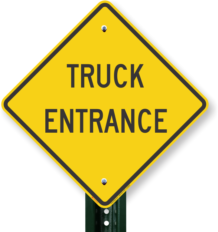Truck Entrance Sign - School Bus Sign (800x800), Png Download