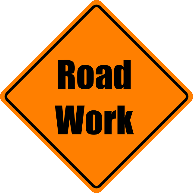 Highway Safety Project Beginning Sept - Road Work Sign (640x640), Png Download
