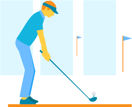 Golf (444x367), Png Download