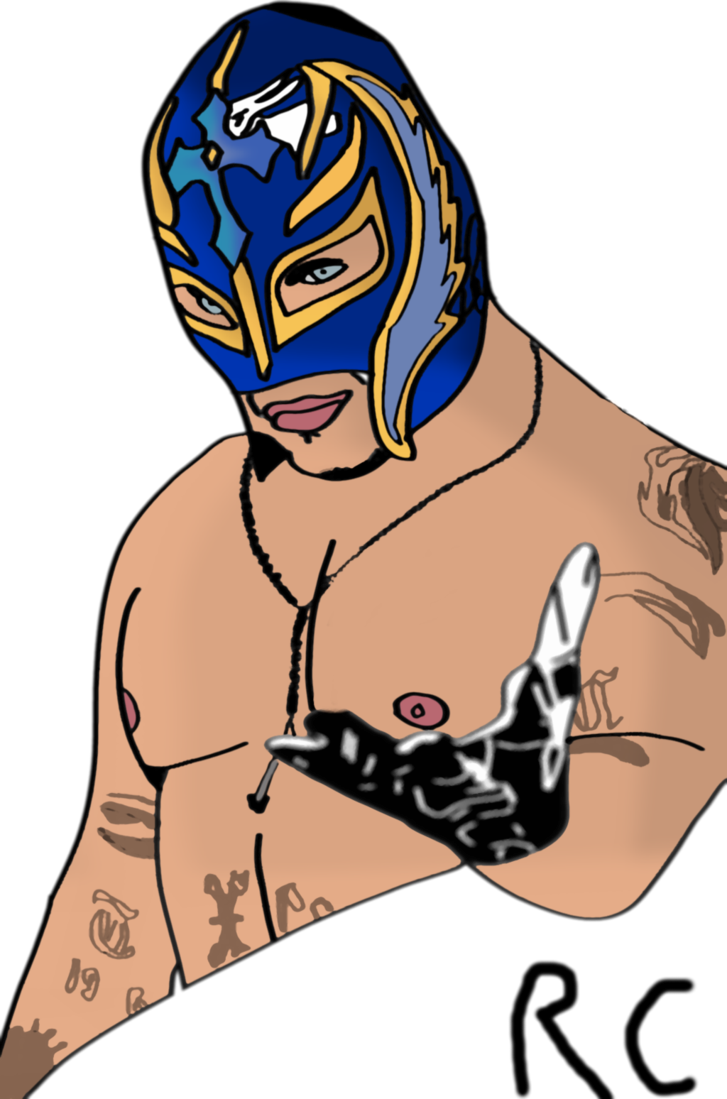 28 Collection Of Wwe Rey Mysterio Drawings - Rey Mysterio Easy To Draw (727x1099), Png Download