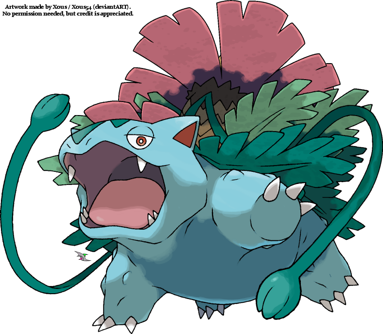 Mega Venusaur By Xous54 - Mega Venusaur (788x688), Png Download