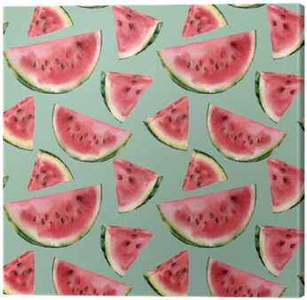 Watercolor Watermelon Semless Pattern - Watercolor Painting (400x400), Png Download