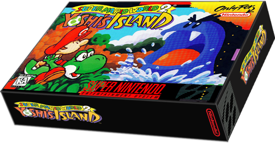 Super Mario World - Super Mario World 2 Yoshi's Island Usa (550x287), Png Download