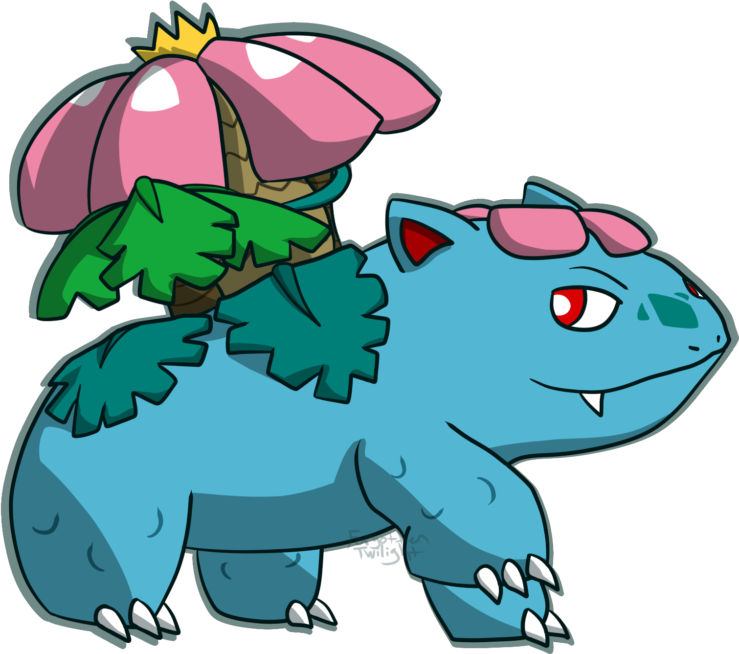 Mega Venusaur 0003 - Mega Venusaur (1700x1400), Png Download