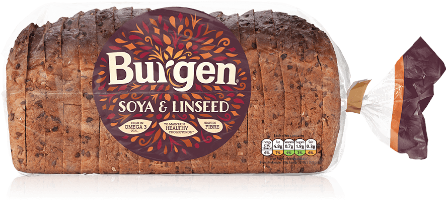 Soya & Linseed Pack Image - Burgen Soya And Linseed (900x450), Png Download