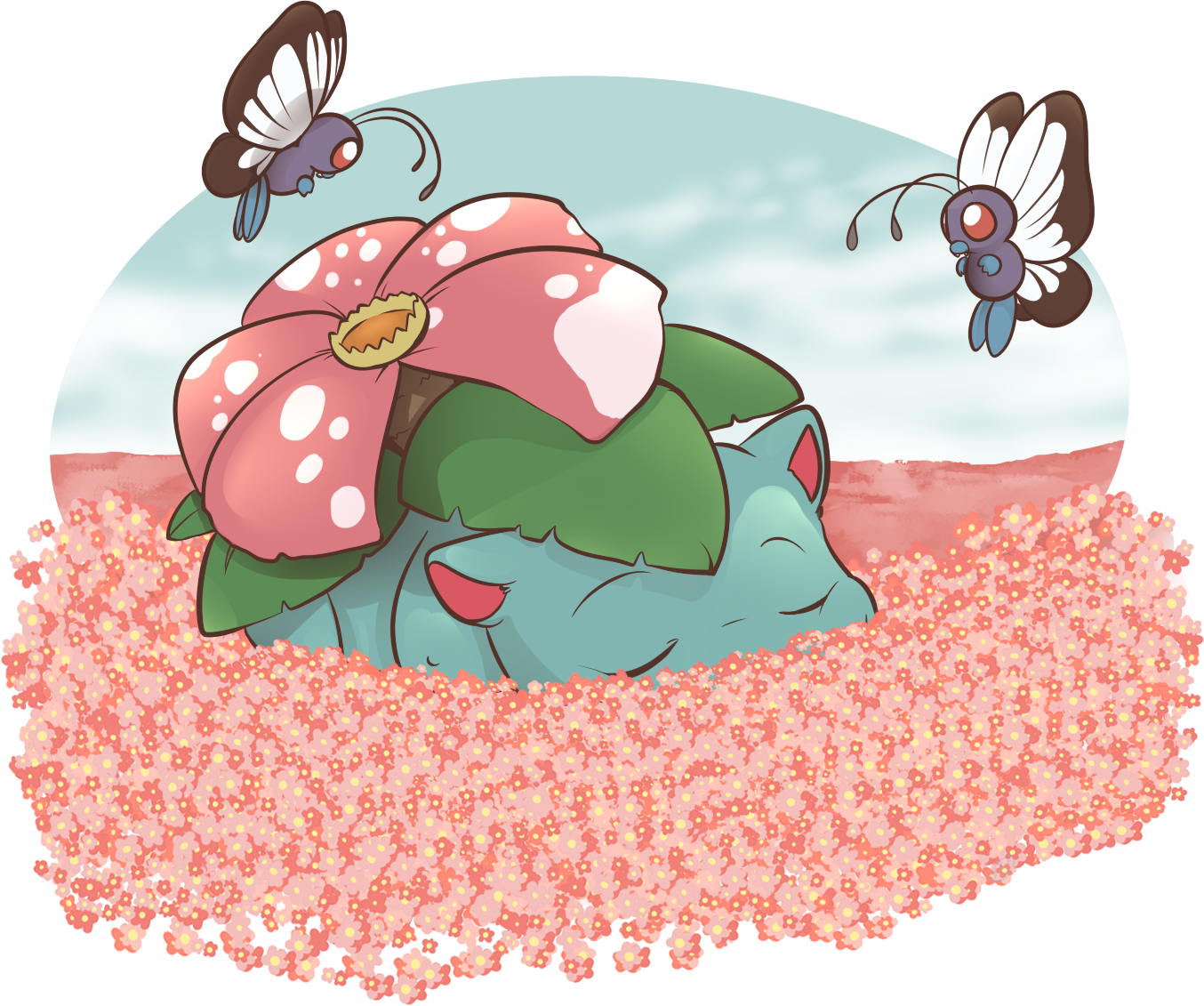 Venusaur (1354x1131), Png Download