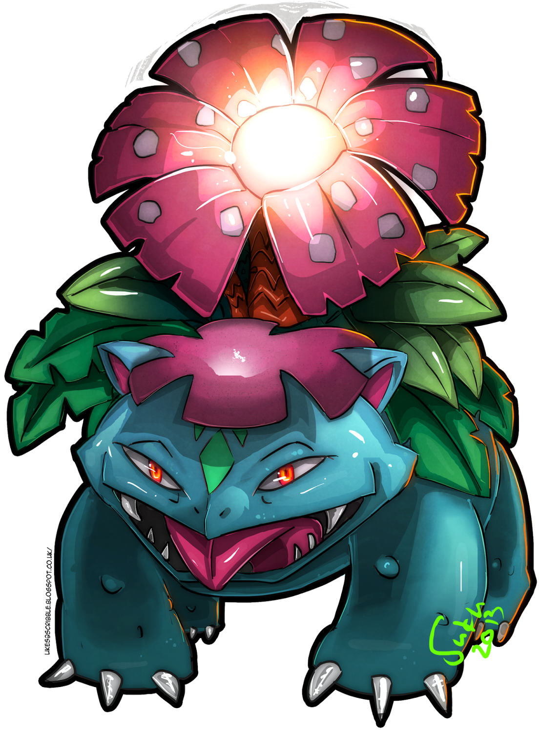 Mega Blastoise Mega Venusaur - Illustration (1278x1600), Png Download