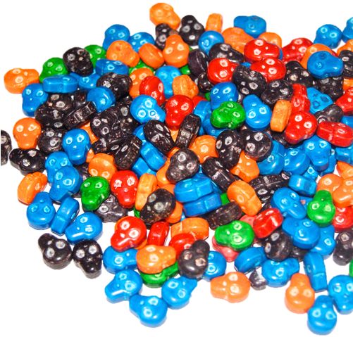 Small Skulls Hard Candies - Bead (500x500), Png Download