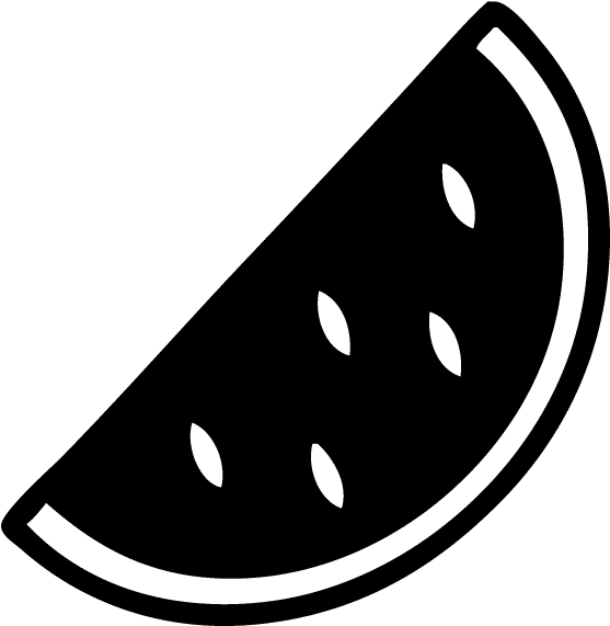 Once You Have These Saved To Your Computer, Open The - Silhouette Watermelon (612x792), Png Download