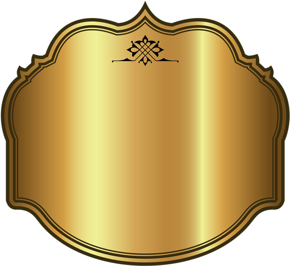 Gold Luxury Template Picture Gallery Yopriceville This - Gold Luxury Label Png (600x551), Png Download