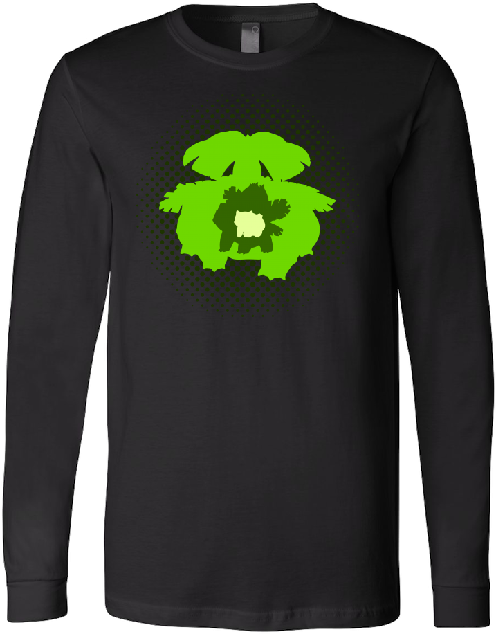 Pokemon Venusaur Evolution Long Sleeve T Shirt - Shirt (1000x1000), Png Download