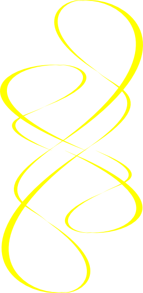 Yellow Swirl Wind Clip Art - Yellow Swirls With Transparent Background (288x589), Png Download