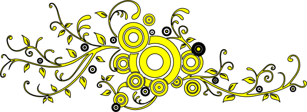 Swirl And Circles Clip Art - Circle (600x219), Png Download