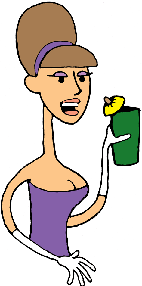 People Drinking Cliparts - Clip Art (472x950), Png Download