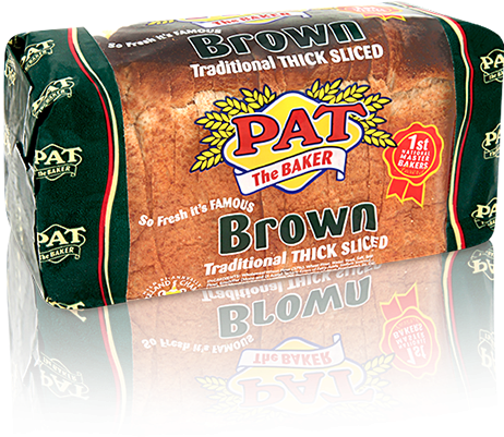 Brown Bread Traditional Thick Sliced 800g - Brown Bread (514x429), Png Download