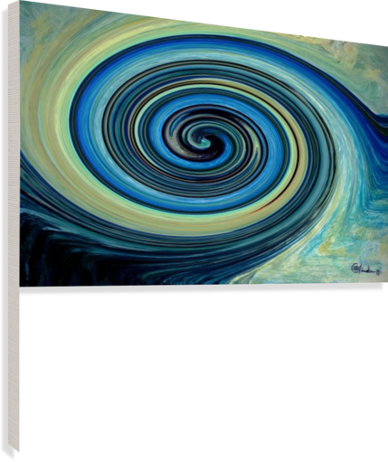Swirl Color 2 Canvas Print - Vortex (429x511), Png Download