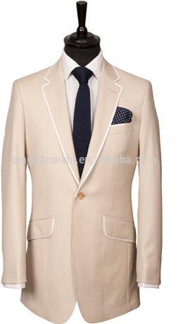 Hand Embroidery Design Italian Fabric For Gentlemen - Suit Colour For Summers (268x480), Png Download
