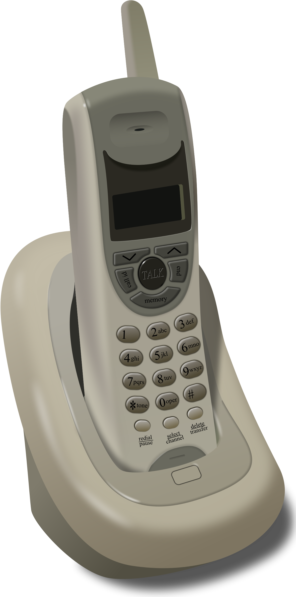 A Cordless Telephone Or Portable Telephone Replaces - First Cordless Phone (1200x2419), Png Download