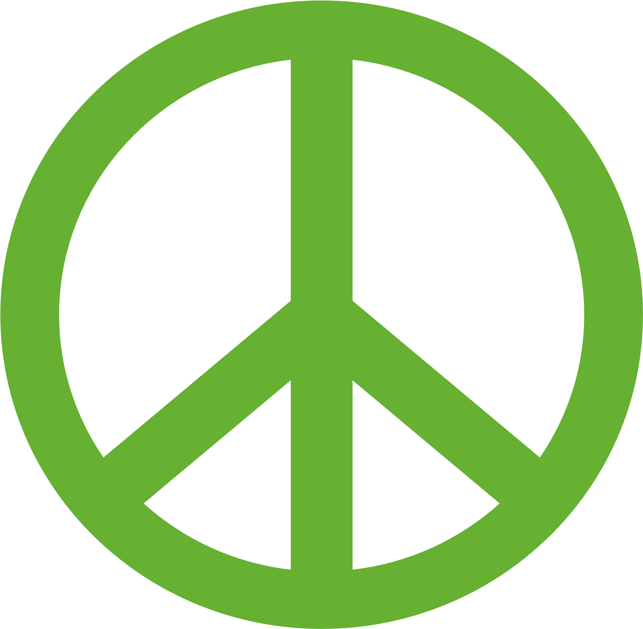 Green Peace Logo, Best - Peace Logo Green (2222x2222), Png Download