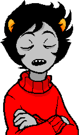 Kankri Talk Sprite Not Mine Gimp - Homestuck Kankri Gif (281x473), Png Download