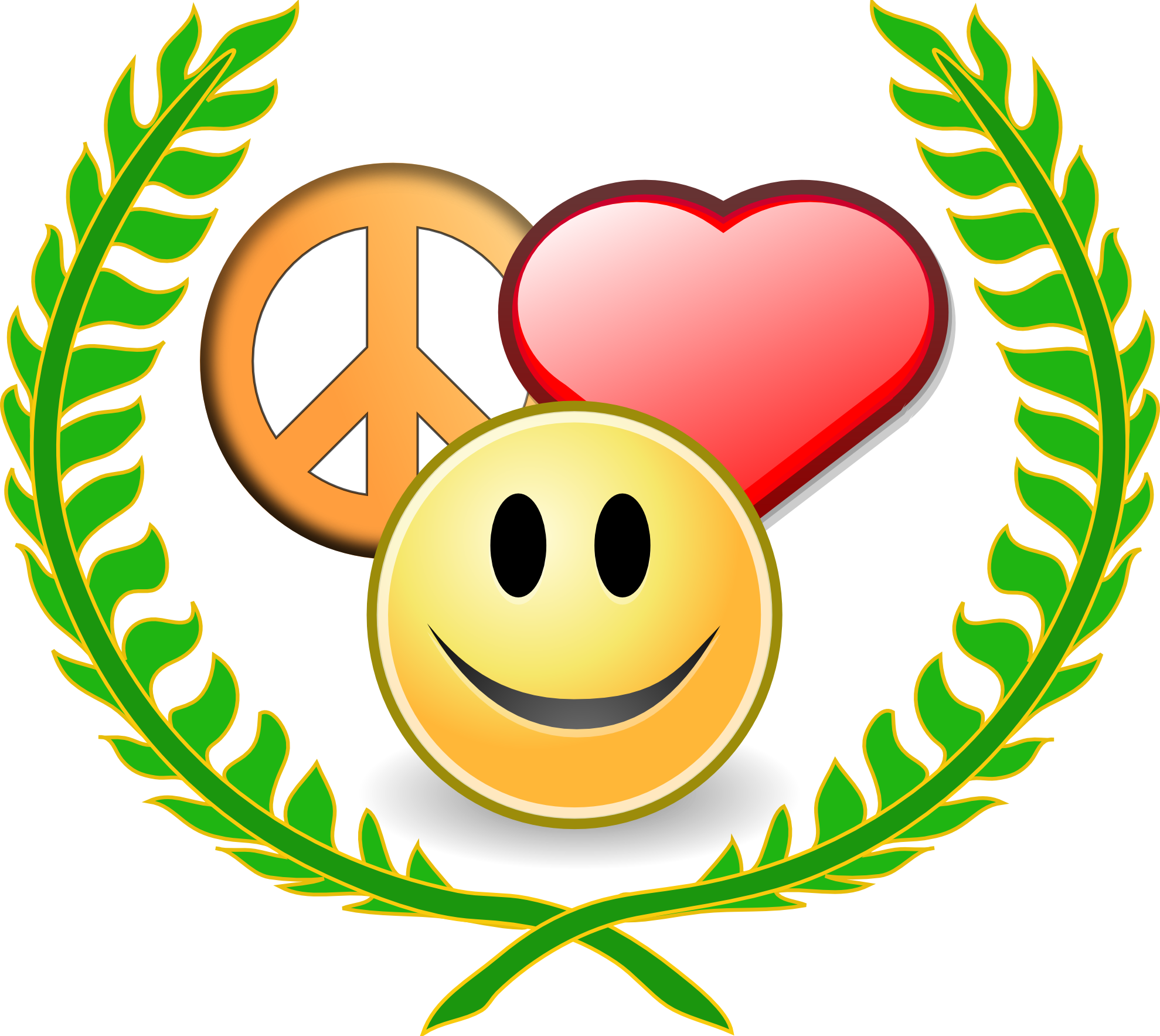 Peace Sign Clipart Peace Emoji - Sign Of Peace And Love (1979x1767), Png Download
