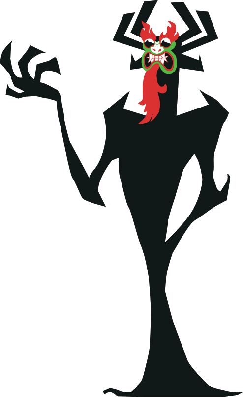 Aku Samurai Jack - Aku Vs Hela (494x805), Png Download