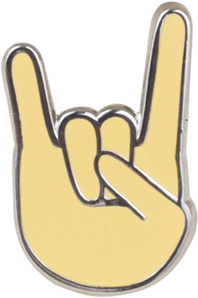 Rock On Emoji Pin - Emoji (480x480), Png Download
