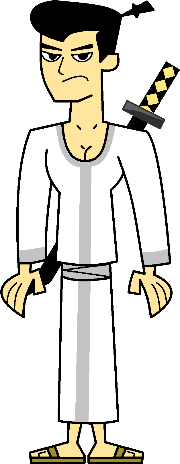 Samurai Jack - Total Drama Samurai Jack (776x1774), Png Download
