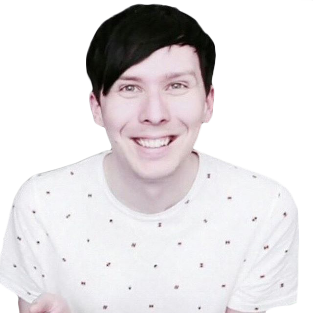 Dan And Phil Pngs Jpg Black And White - Dan And Phil Transparent (640x640), Png Download