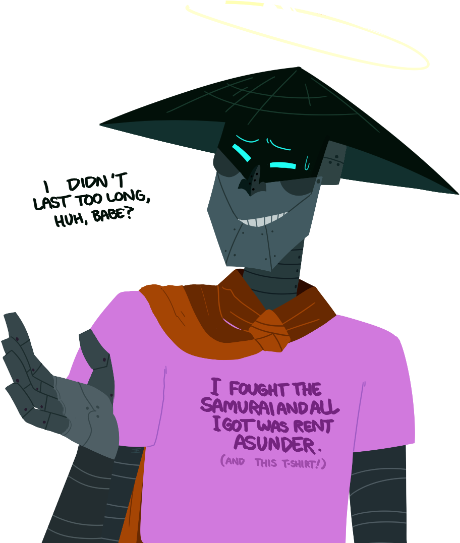 1 Dion 't Last Too Long, Huh, Babe T Fought The Samuraiandall - Scaramouche Samurai Jack Meme (500x600), Png Download