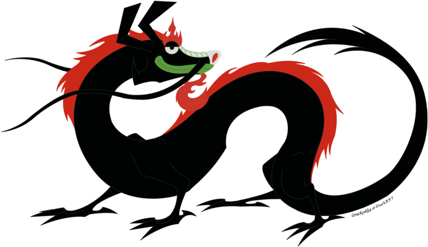 Dragon Loon By Dark337 On Deviantart - Samurai Jack Aku Dragon (1024x618), Png Download